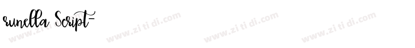 runella Script字体转换 runella Script字体转换